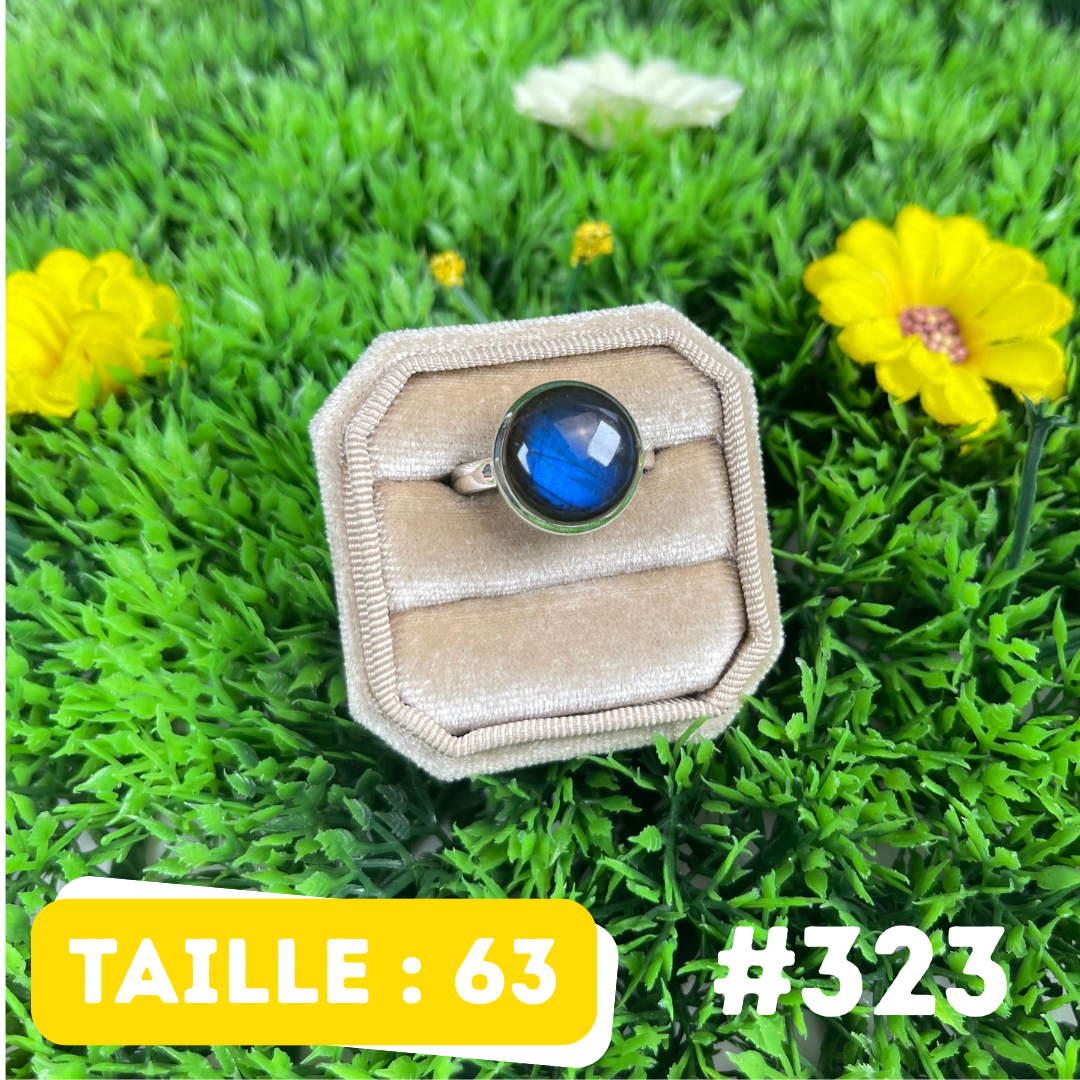 Bague Labradorite Bluefire #323