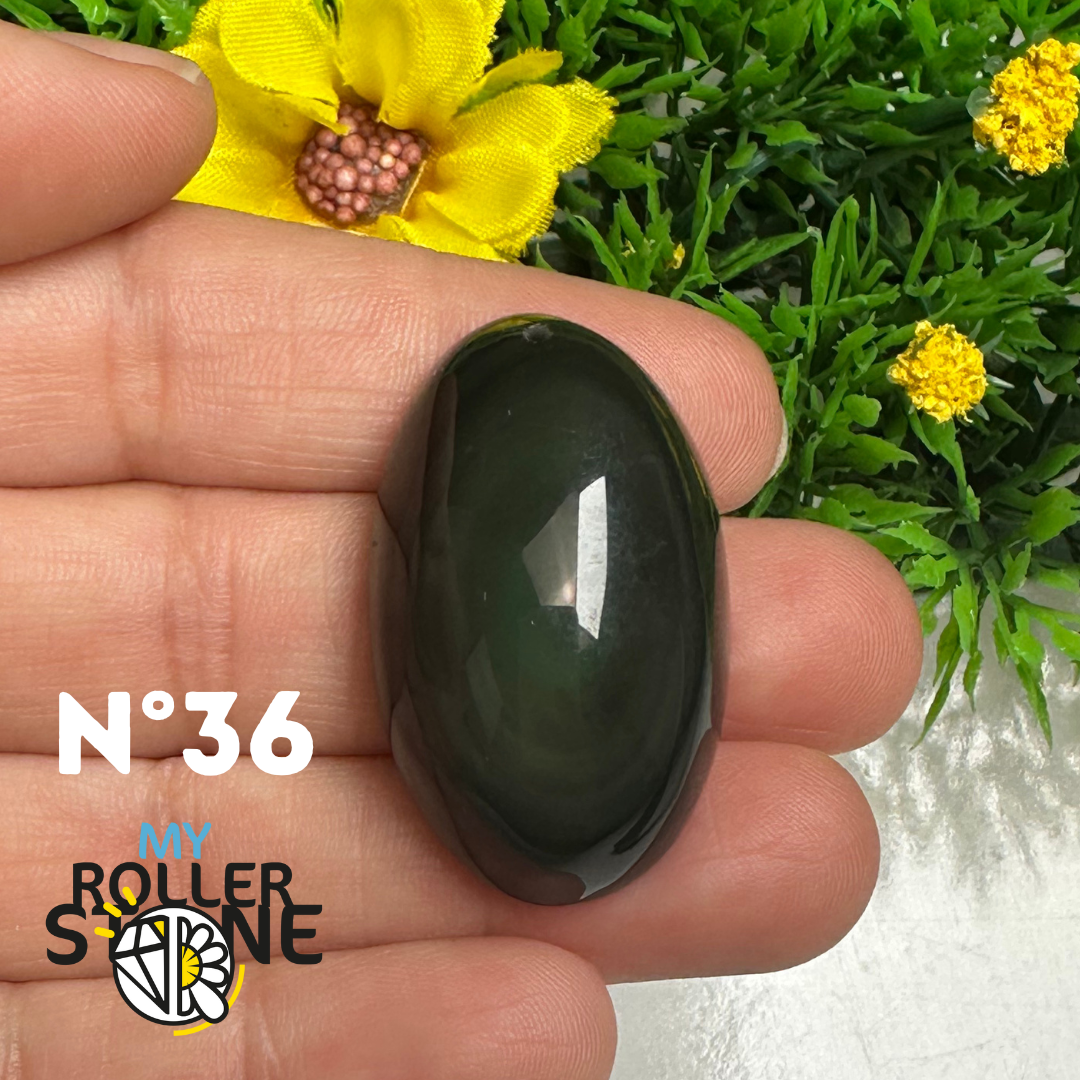 Pendentif Obsidienne Arc-en-Ciel 5A (Oeil céleste)