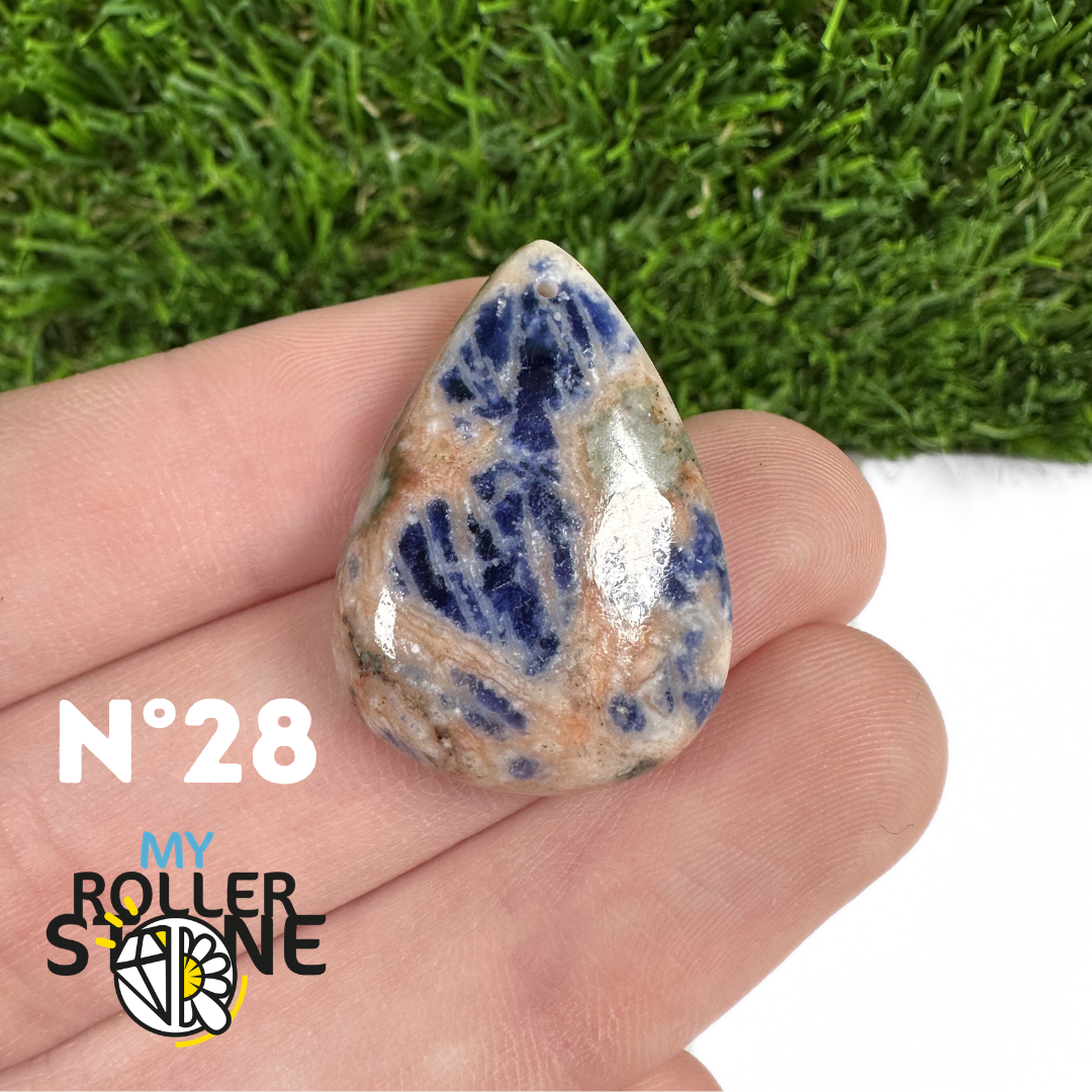 Pendentifs Sodalite Orange Forme Libre 5A