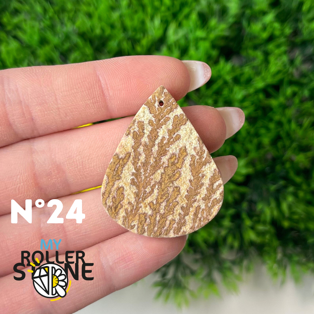 Pendentif Fossil dentritique 5A percé