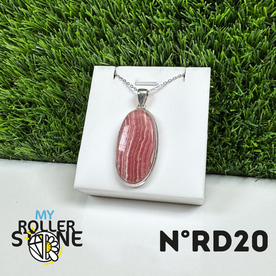 Pendentif Argent Rhodochrosite #20