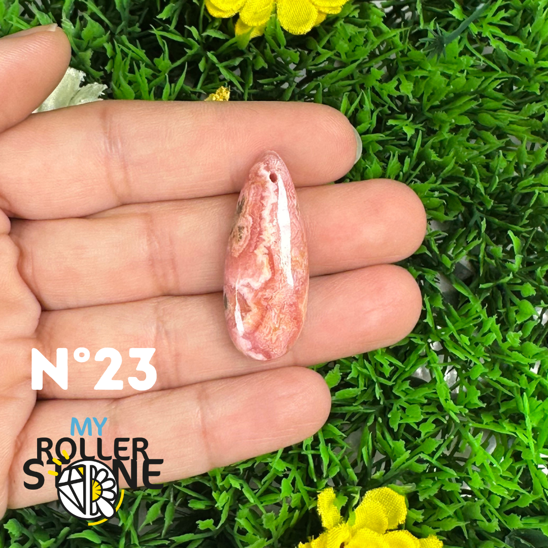 Pendentif Percé Rhodochrosite