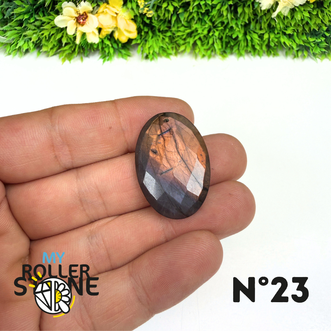 Pendentif Percé Spectrolite Violette