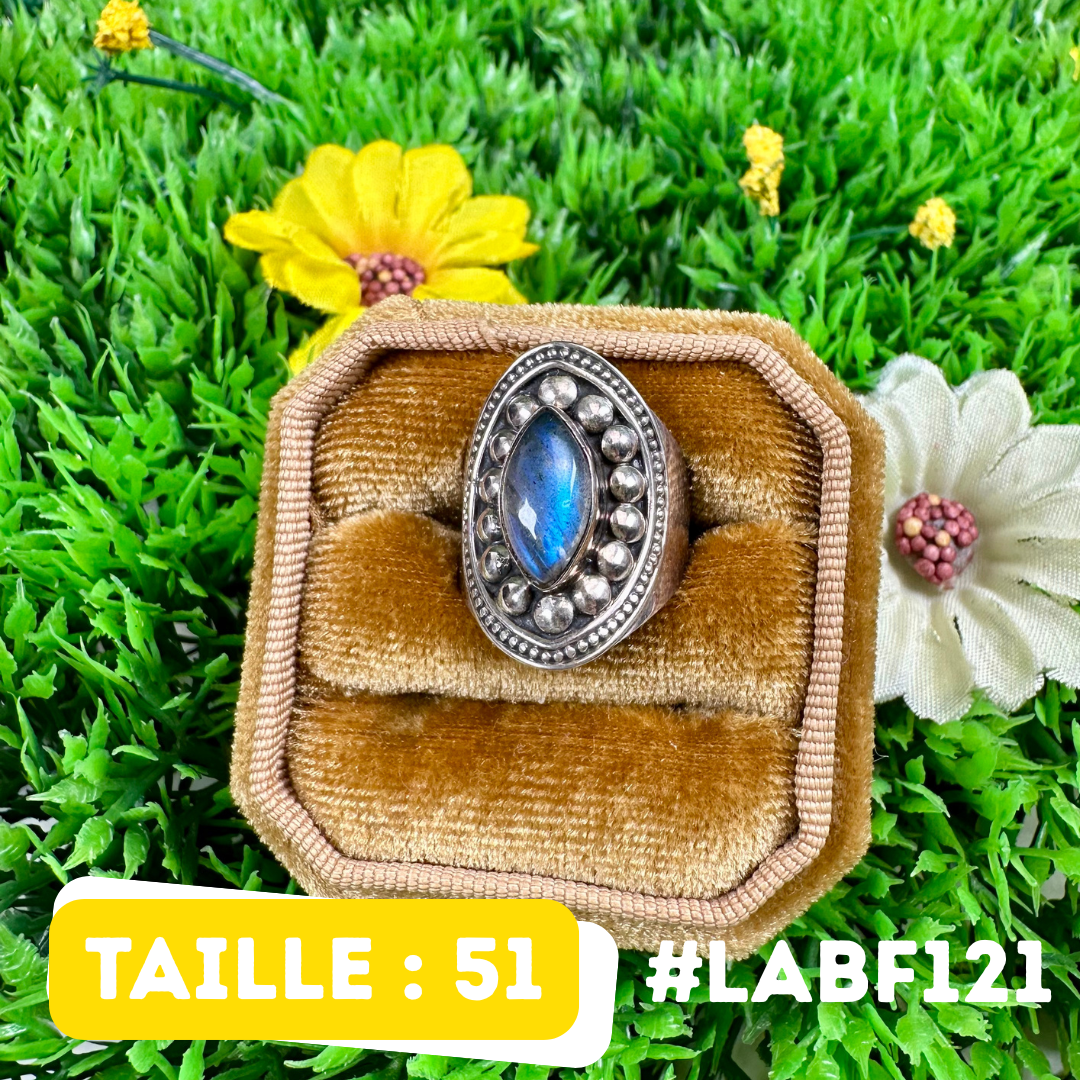 Bague Labradorite Bluefire #LABF121