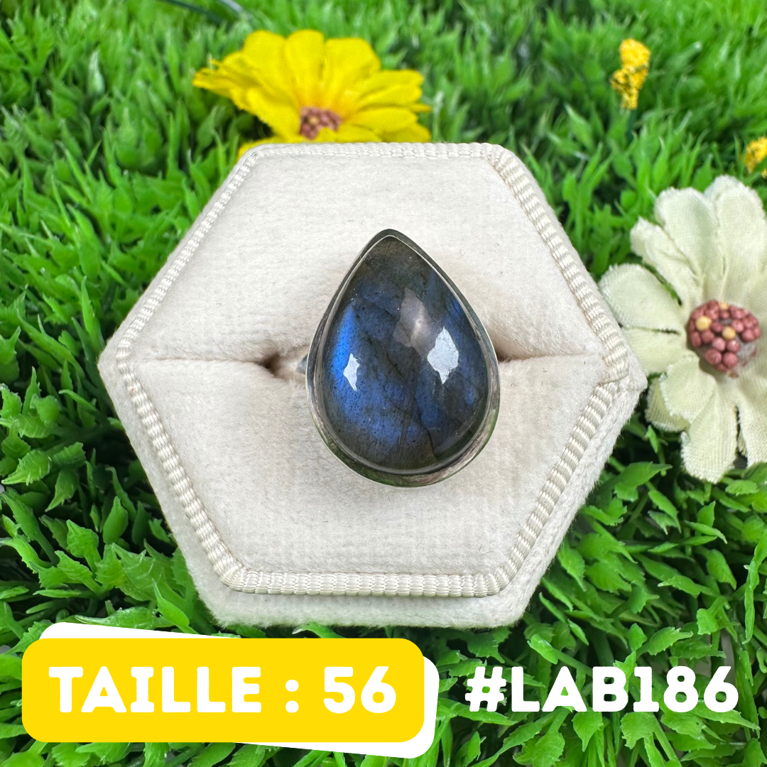 Bague Labradorite Bluefire #LAB186