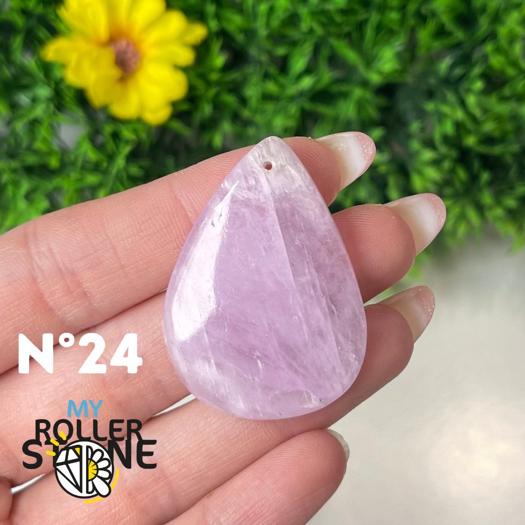 Pendentif Kunzite 5A percé