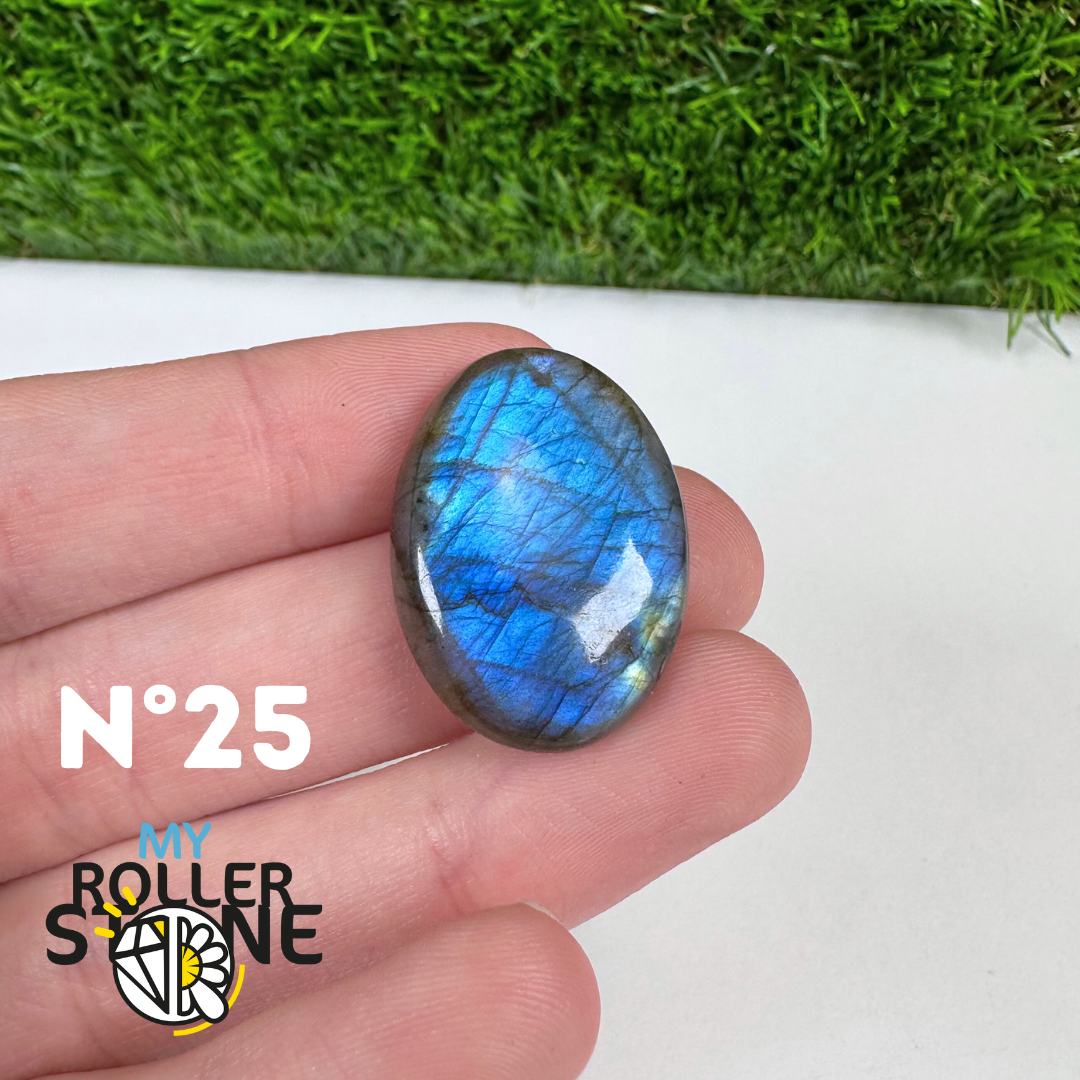 Pendentif Labradorite blue fire percé 5A