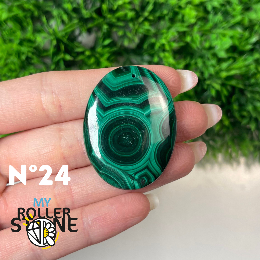 Pendentif Malachite 5A percé