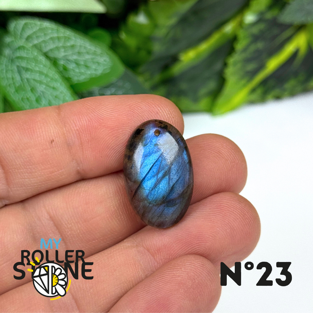 Pendentif Labradorite Blue fire percé 5A