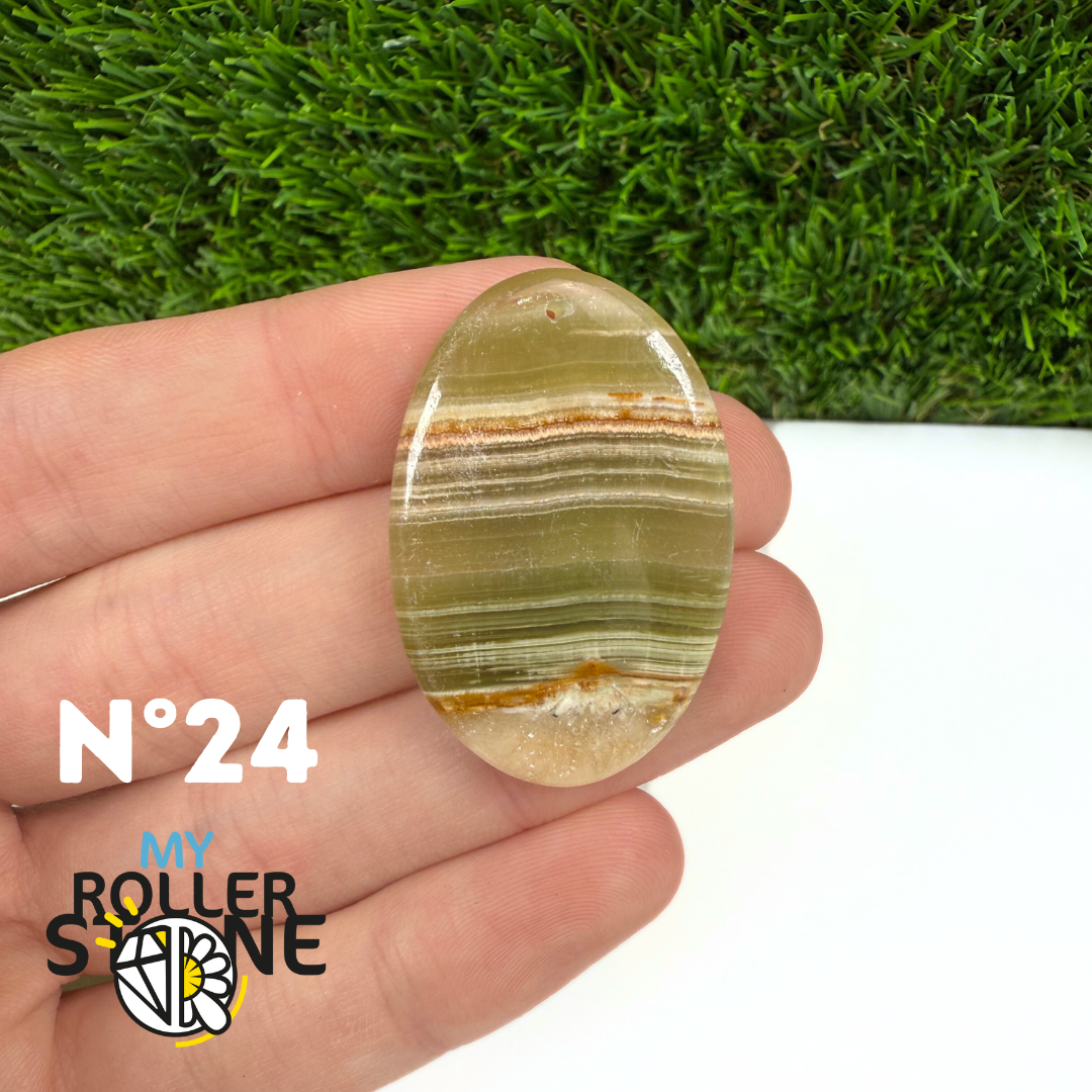 Pendentif Calcite Verte 5A Percé