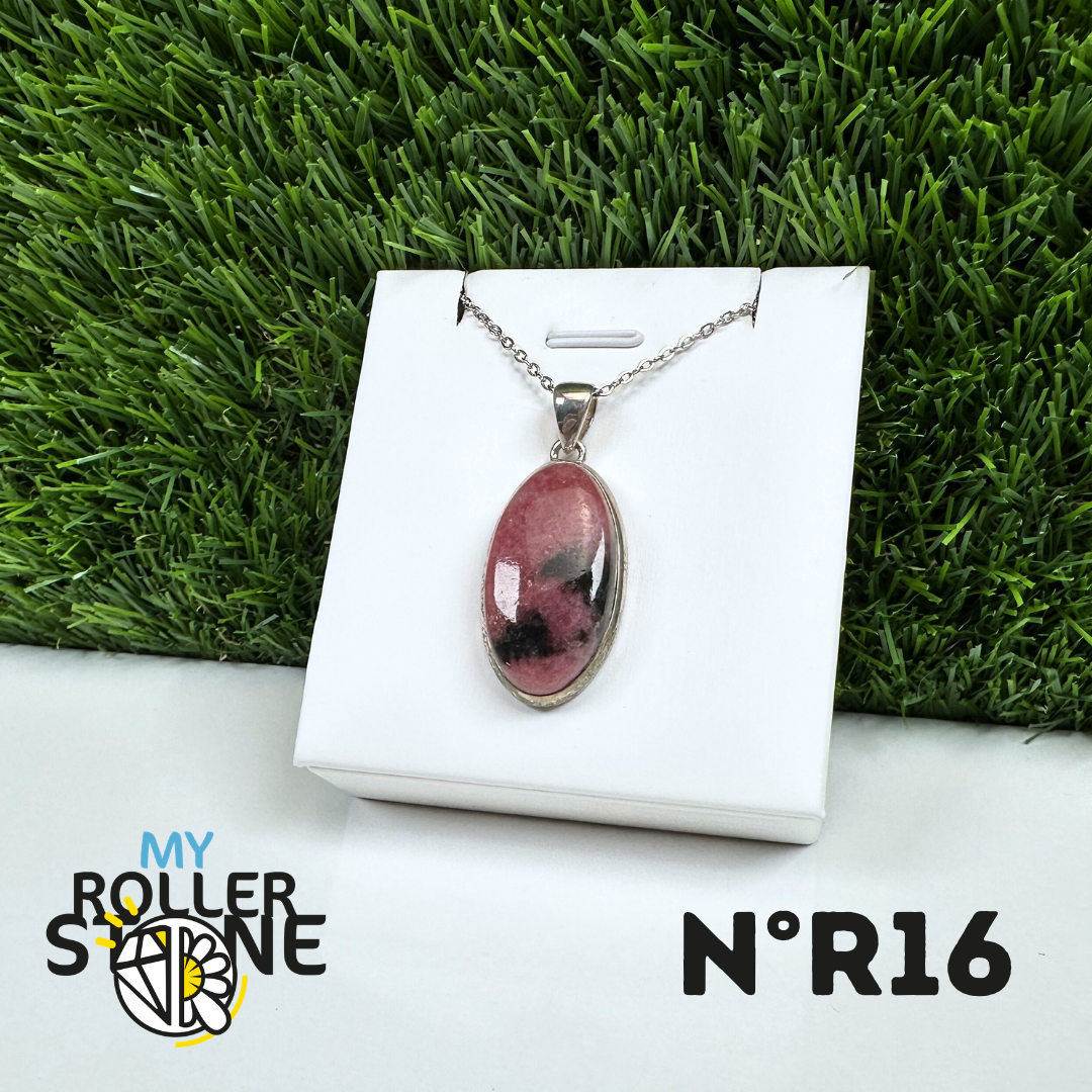 Pendentif Argent Rhodonite Australienne #16