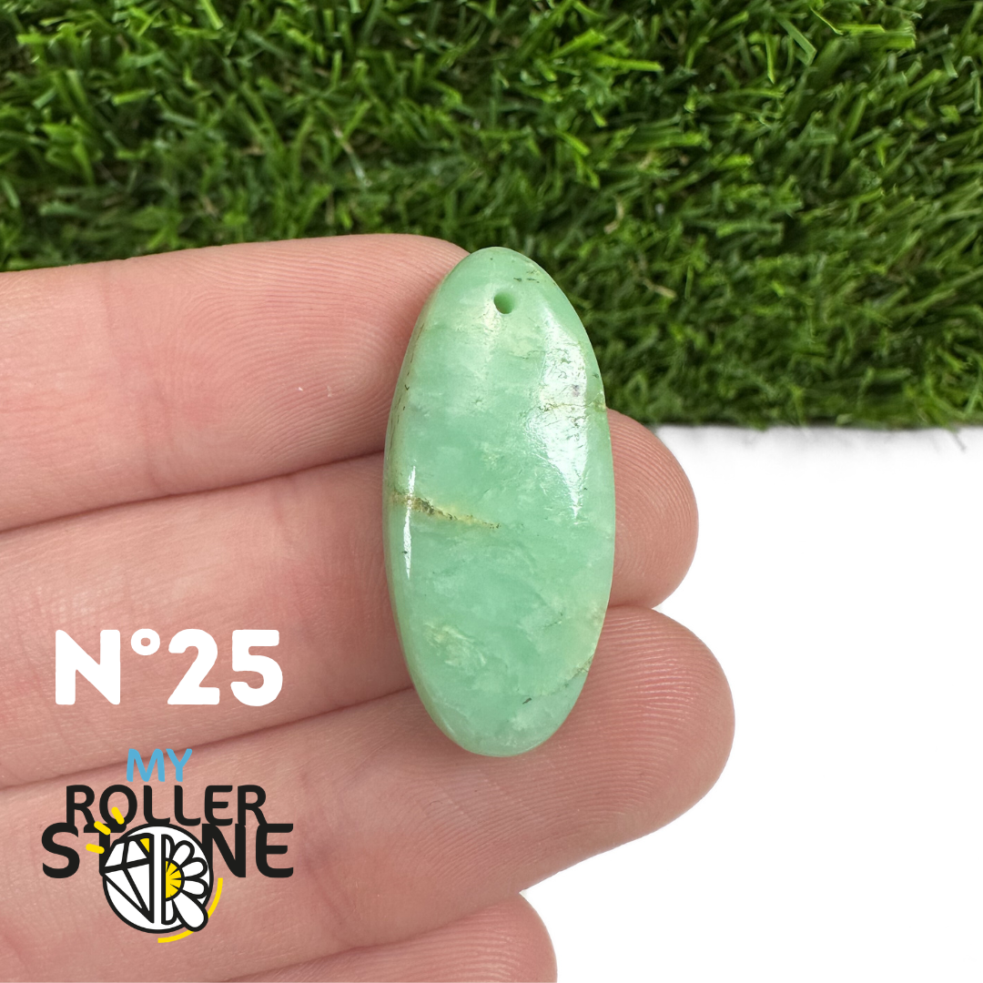 Pendentif Chrysoprase Percé