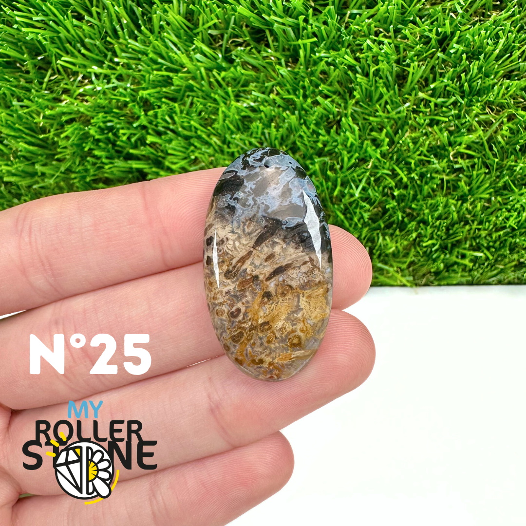 Pendentif Agate Racine de Palmier