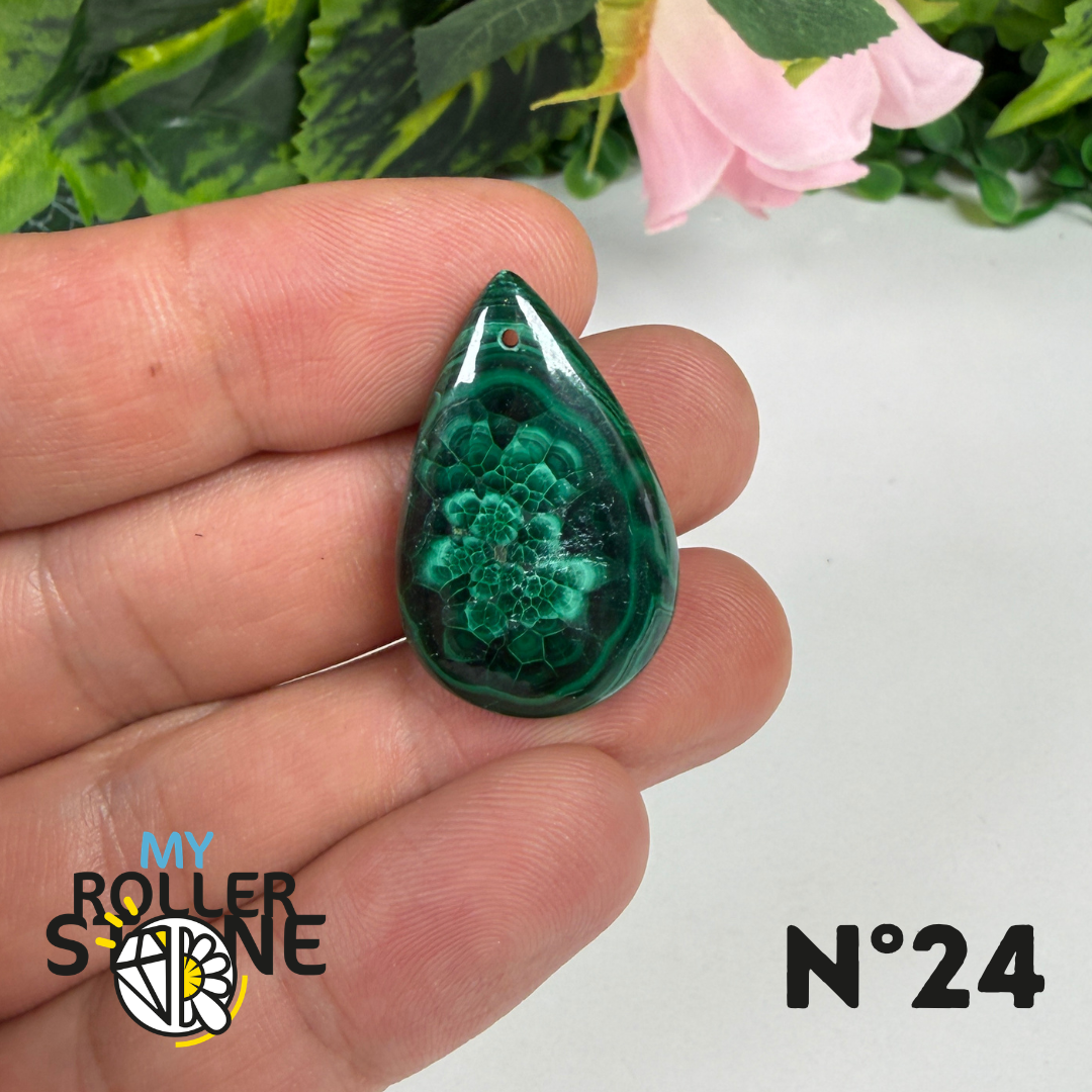 Pendentif Malachite Percé 5A