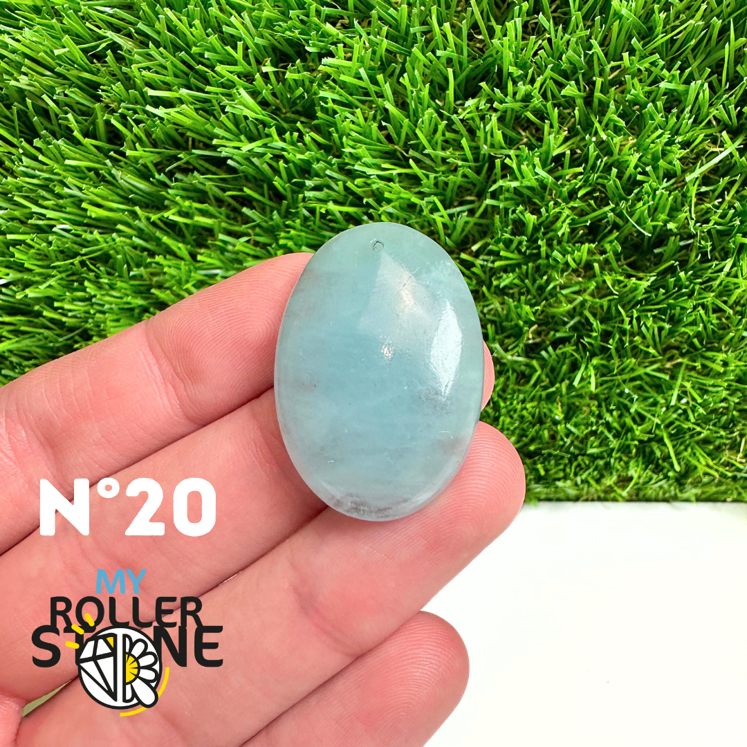 Pendentif Percé Aigue marine 5A