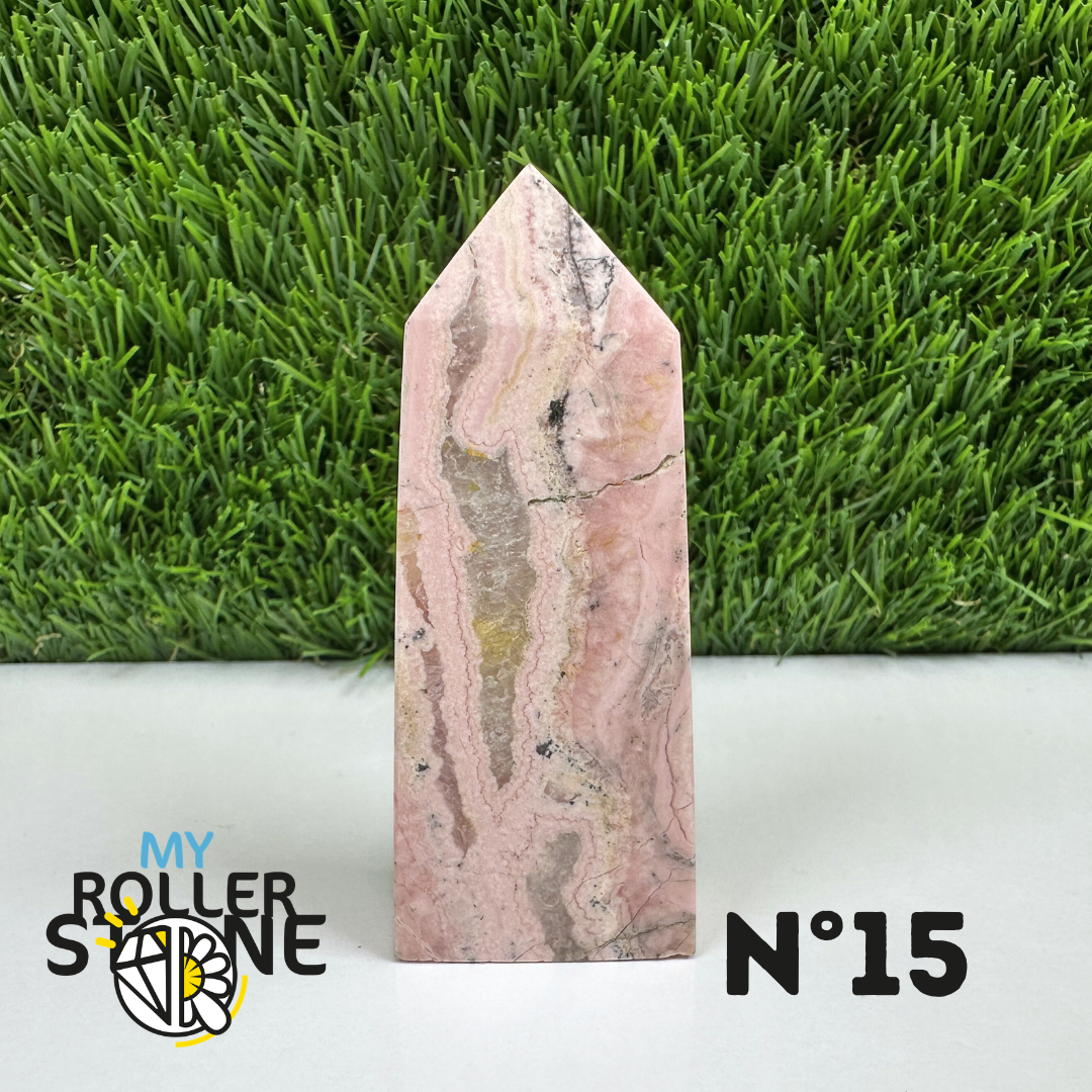 Pointes Pierre Rectangulaire Rhodochrosite