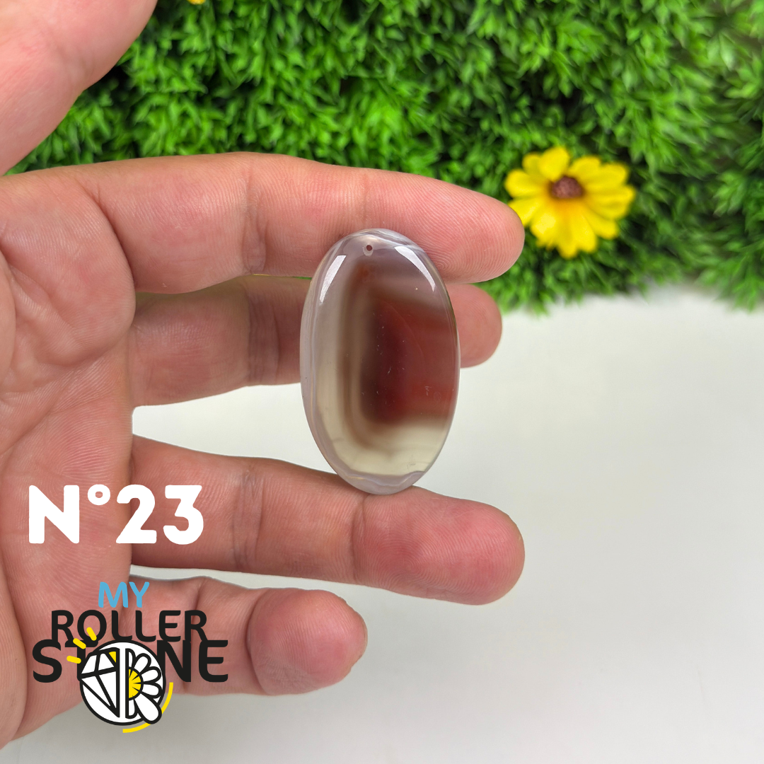 Pendentif percé Agate du Botswana 5A