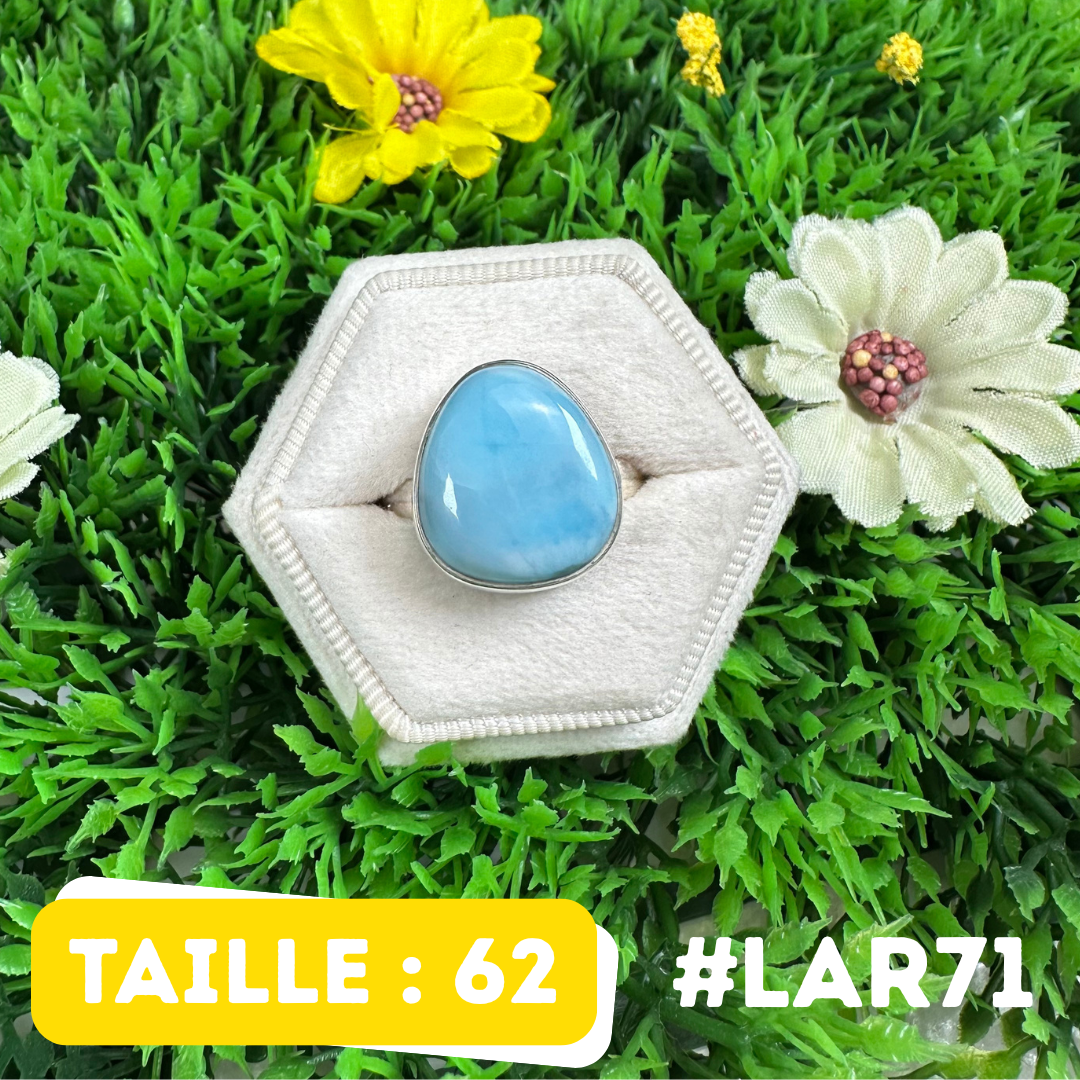 Bague Argent 925 Larimar #LAR71