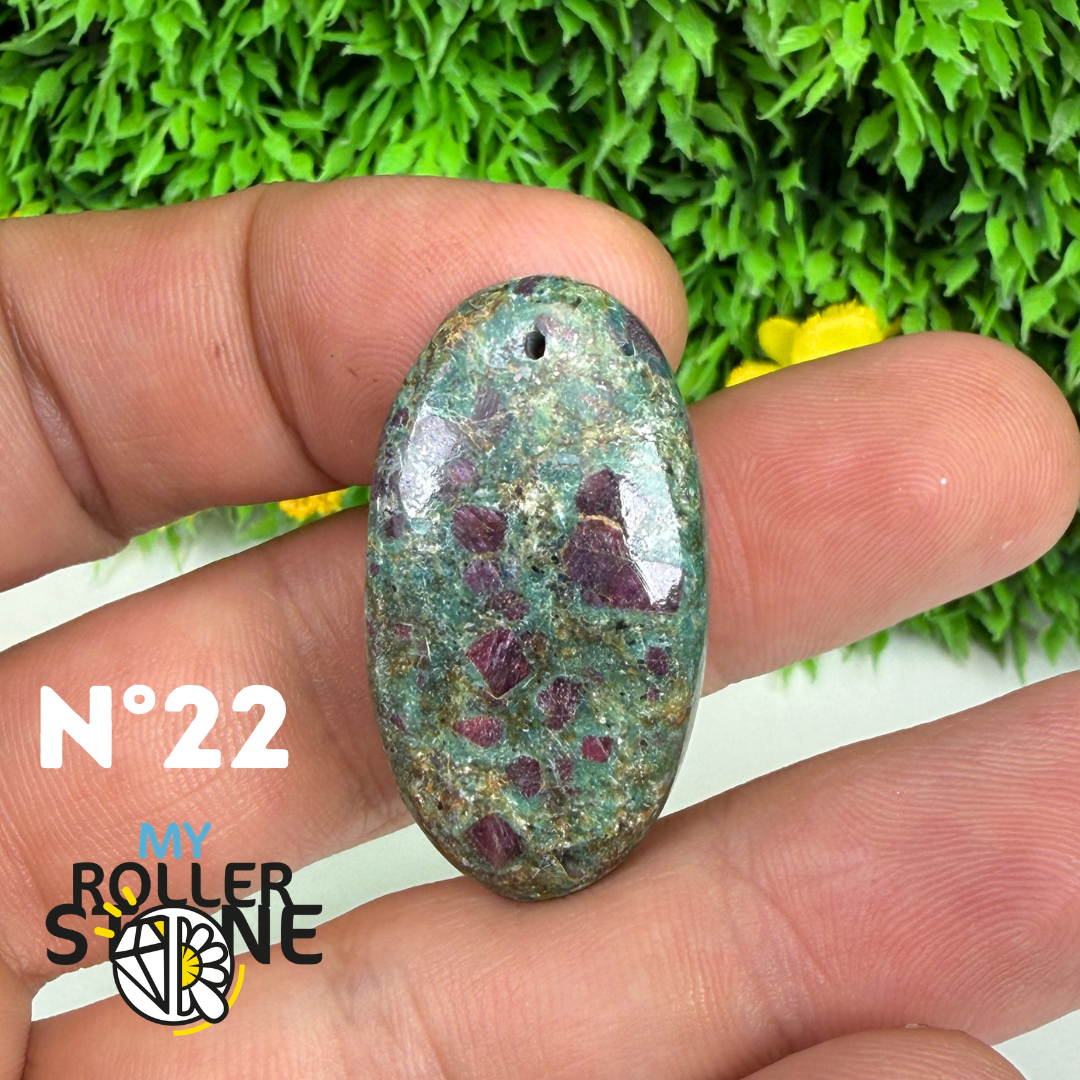 Pendentif percé Ruby Fushiste 5A