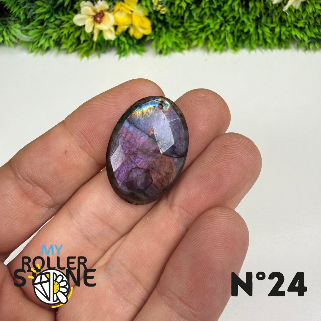 Pendentif Percé Spectrolite Violette