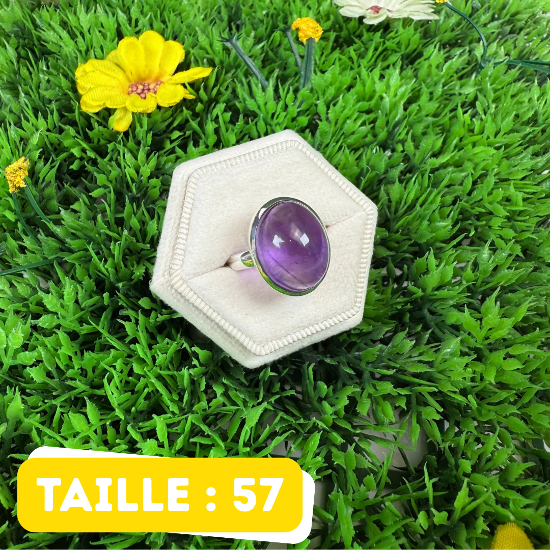 Bague Argent 925 Améthyste #225