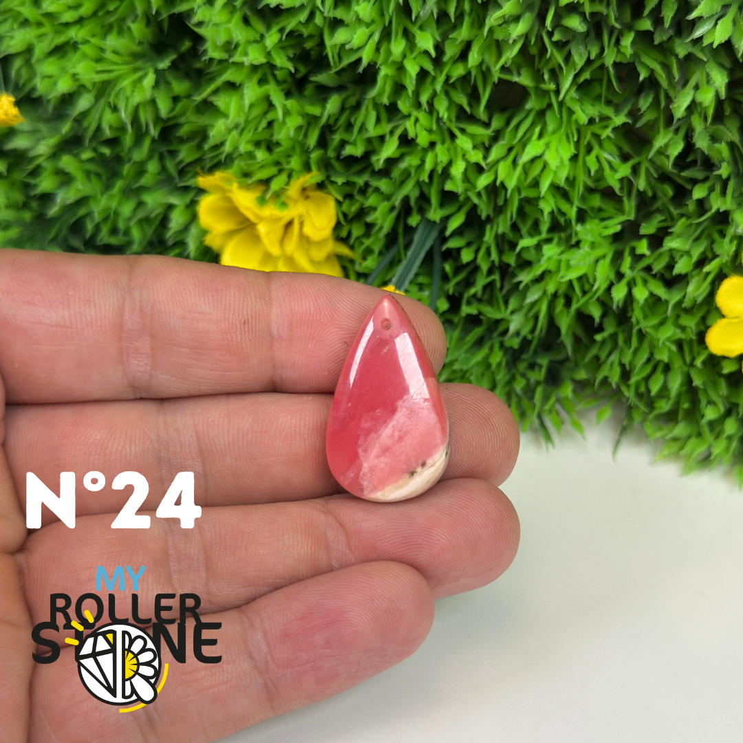 Pendentif percé Rhodochrosite Qualité gemme