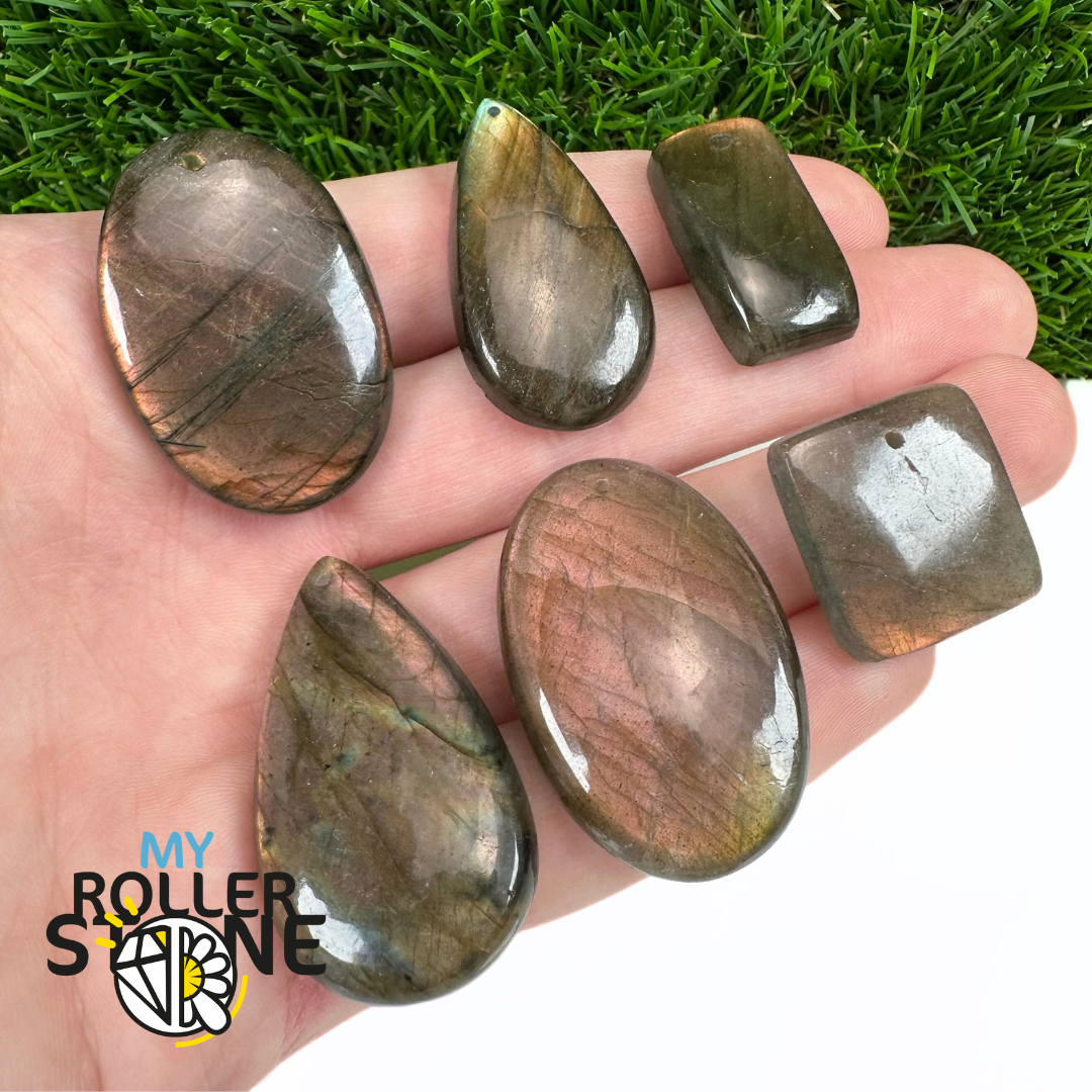 Pendentifs Labradorite Violette forme Libre 5A