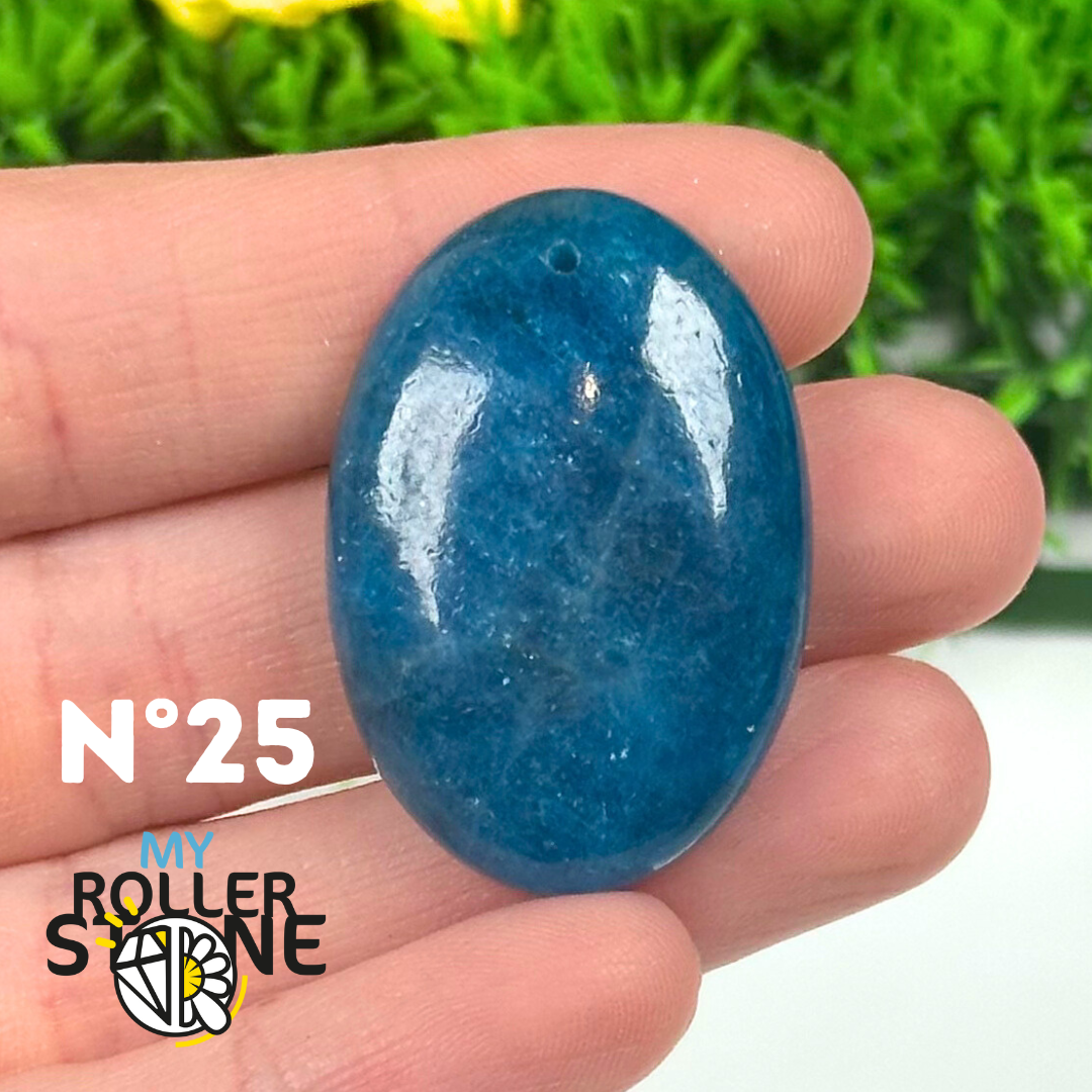 Pendentif Apatite bleue 5A