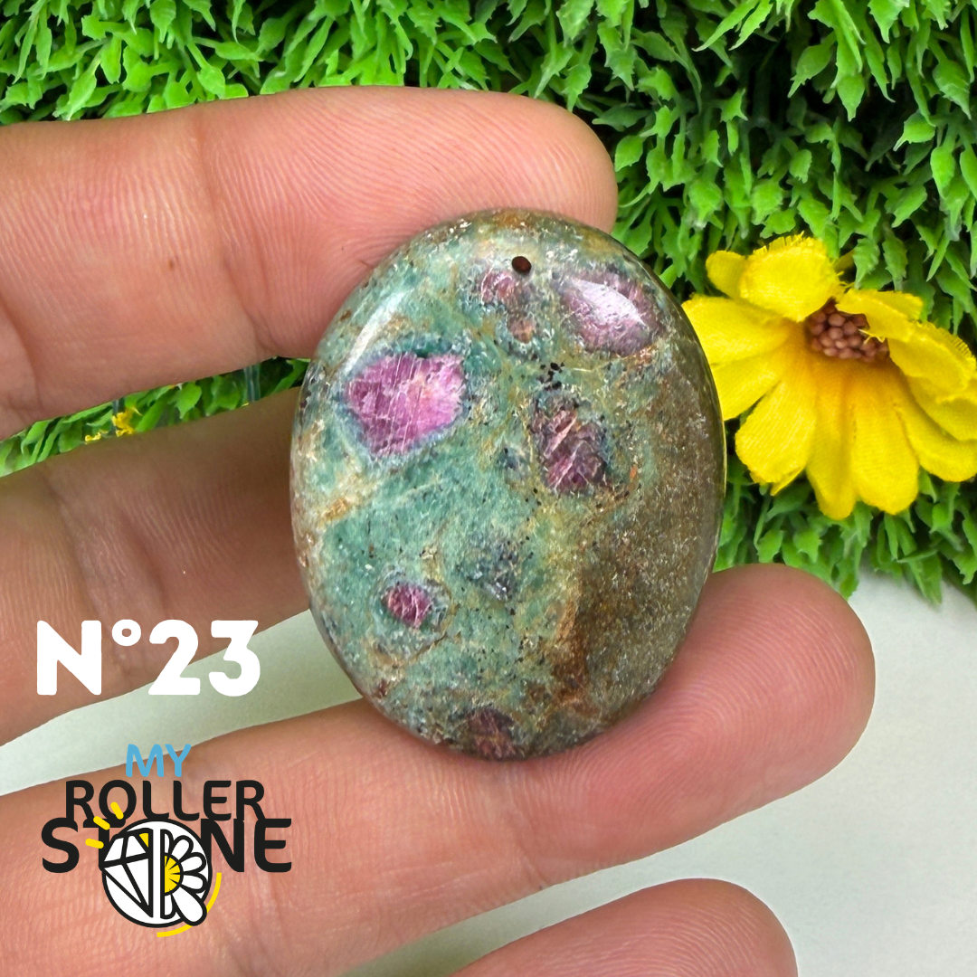 Pendentif percé Ruby Fushiste 5A