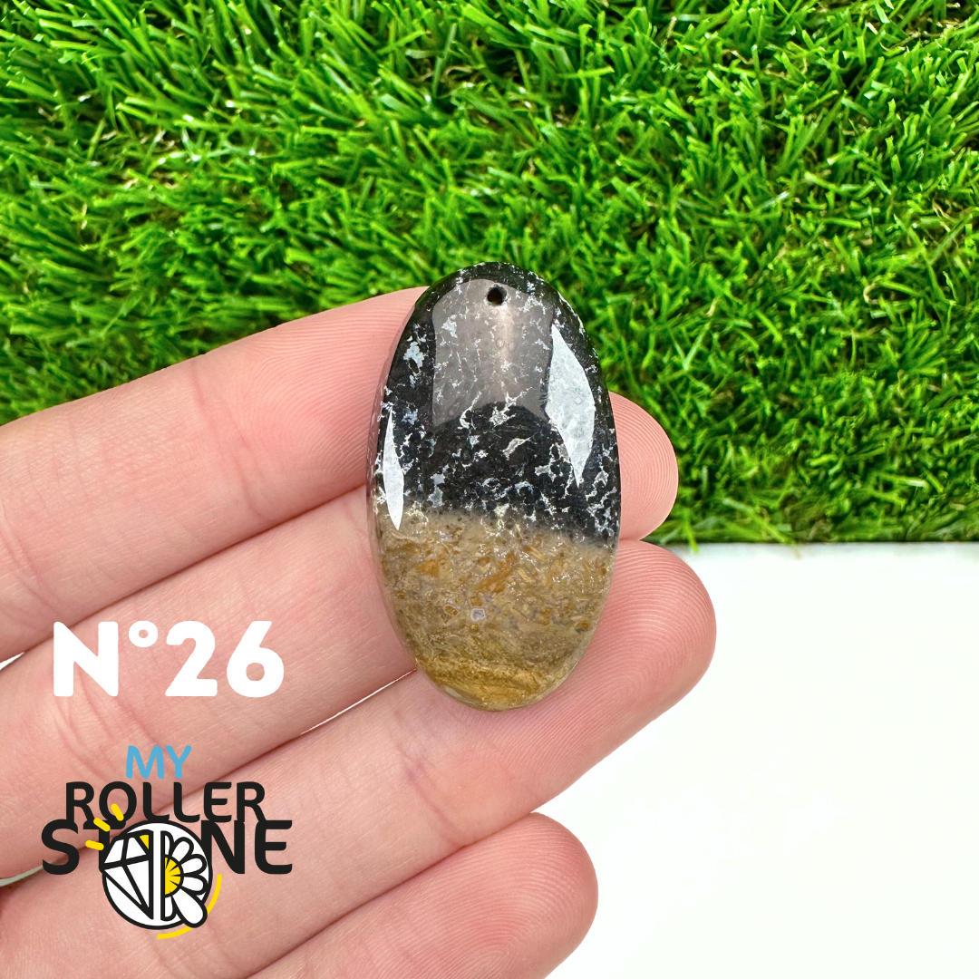 Pendentif Agate Racine de Palmier