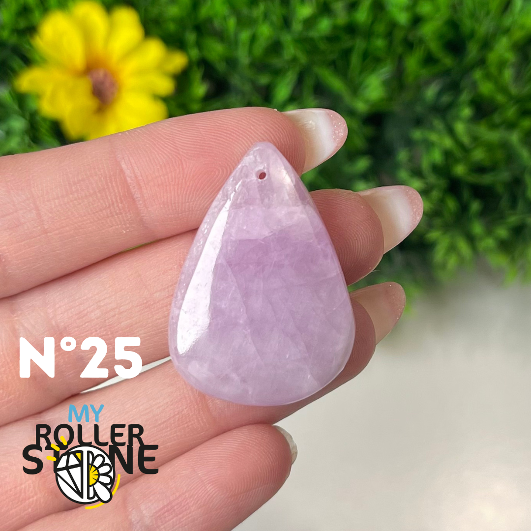 Pendentif Kunzite 5A percé