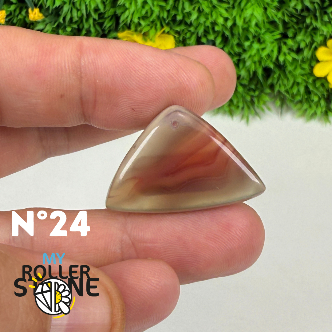 Pendentif percé Agate du Botswana 5A