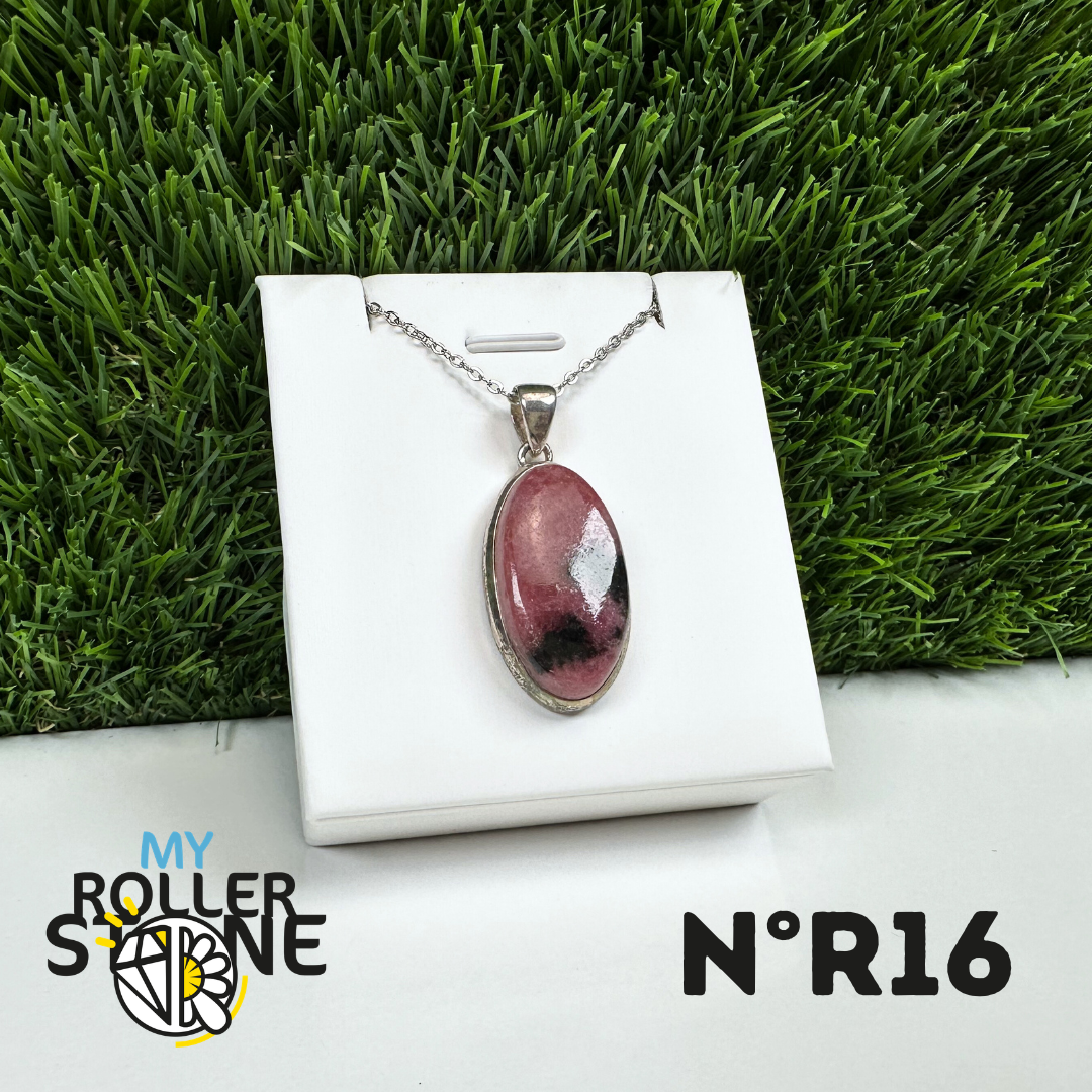 Pendentif Argent Rhodonite Australienne #16