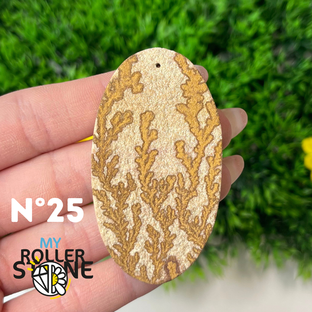 Pendentif Fossil dentritique 5A percé
