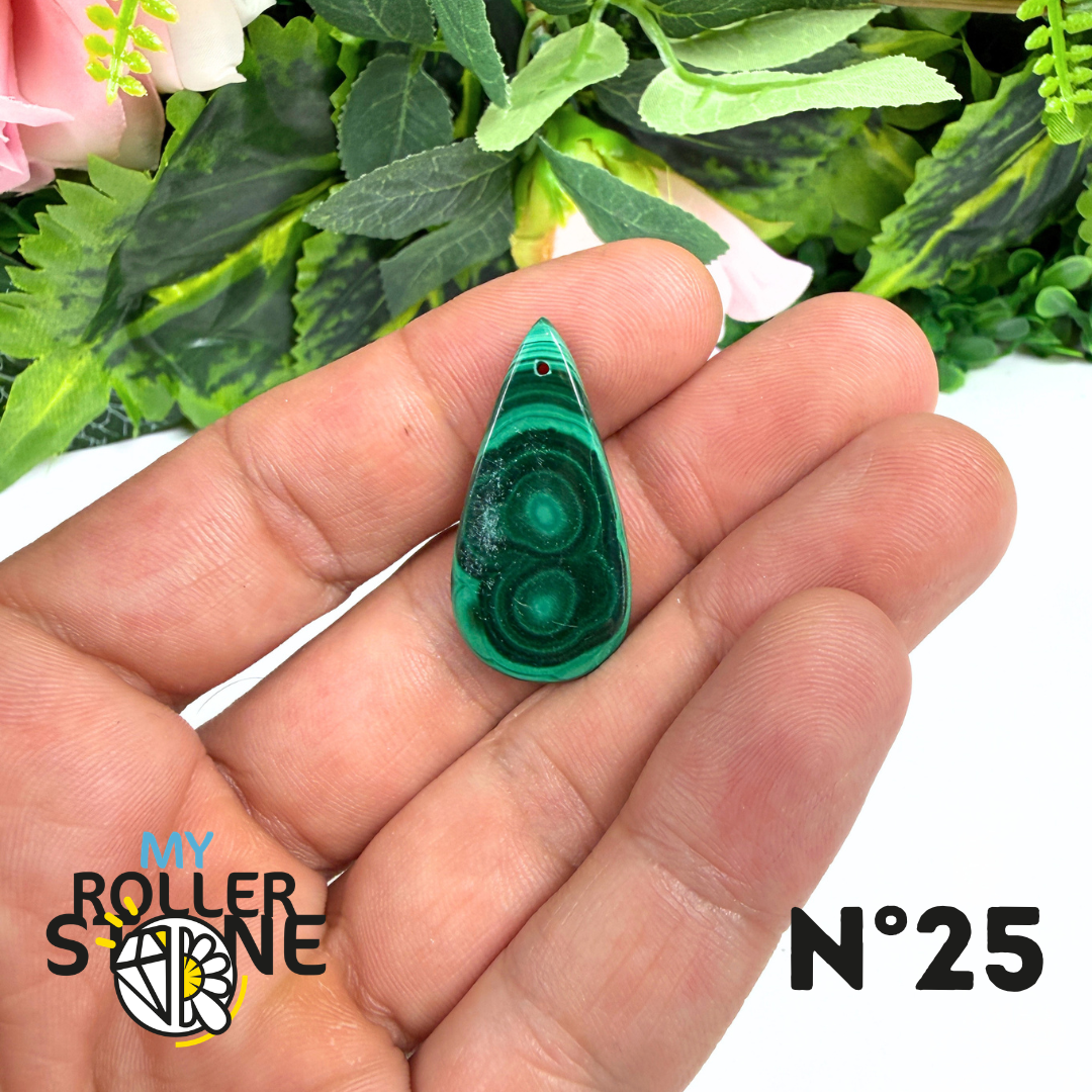 Pendentif Malachite Percé 5A