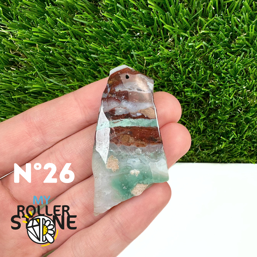 Pendentif Percé Aquaprase tranche 5A