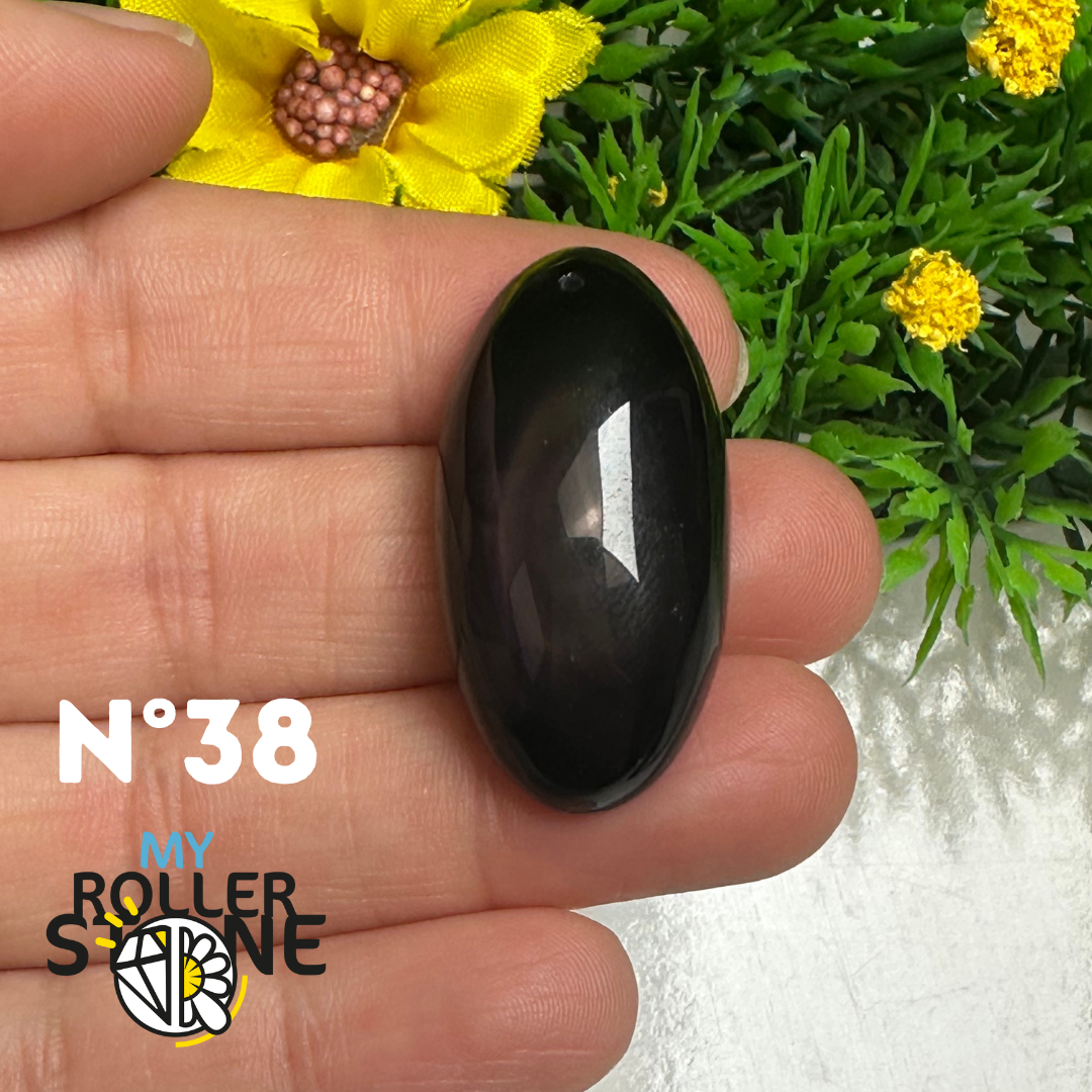 Pendentif Obsidienne Arc-en-Ciel 5A (Oeil céleste)