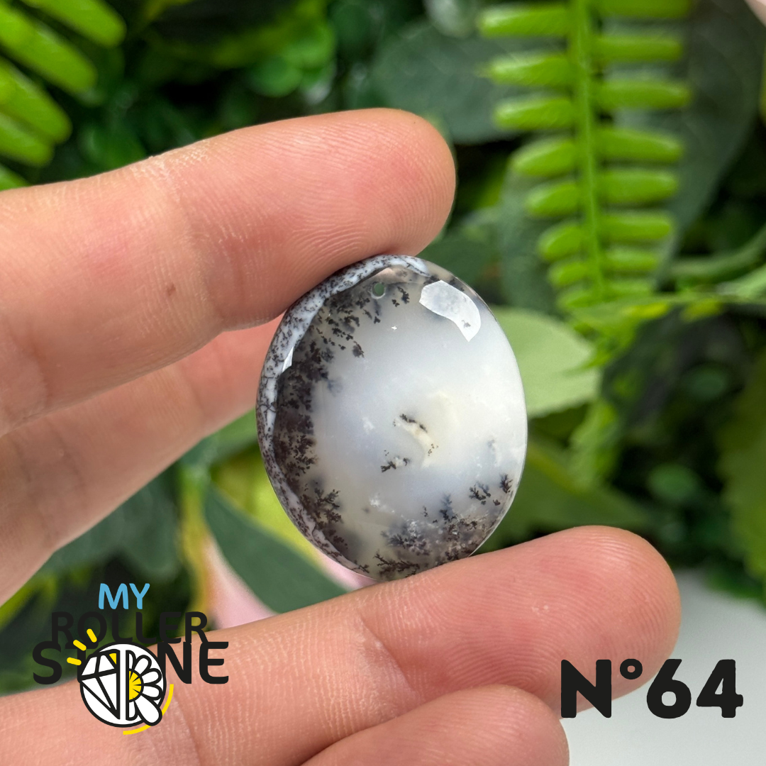 Pendentif Percé Opale Dendritrique