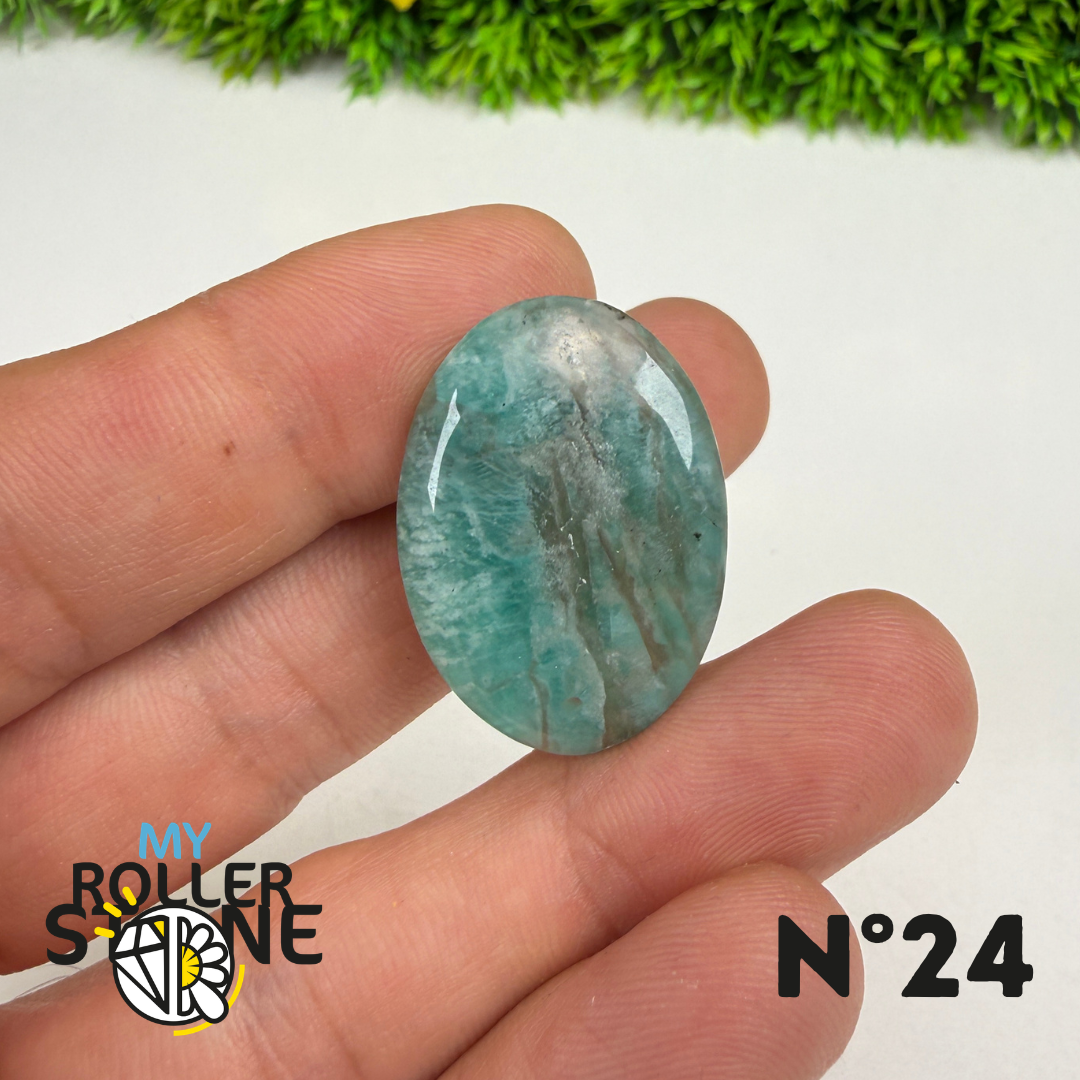 Pendentif Percé Amazonite et Quartz Fumé (Rare)