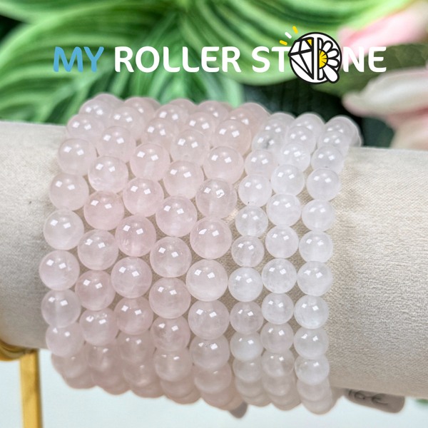 Bracelet quartz rose de Madagascar My Roller Stone