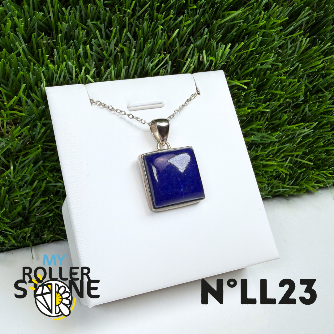 Pendentif Argent 925 Lapis Lazuli #23