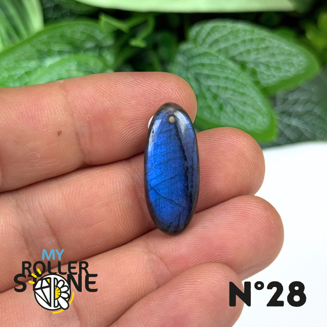 Pendentif Labradorite Blue fire percé 7A