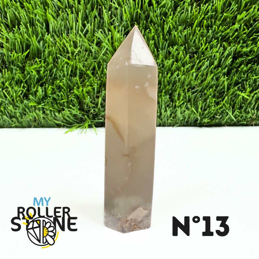 Pointes Pierre Agate Fleur