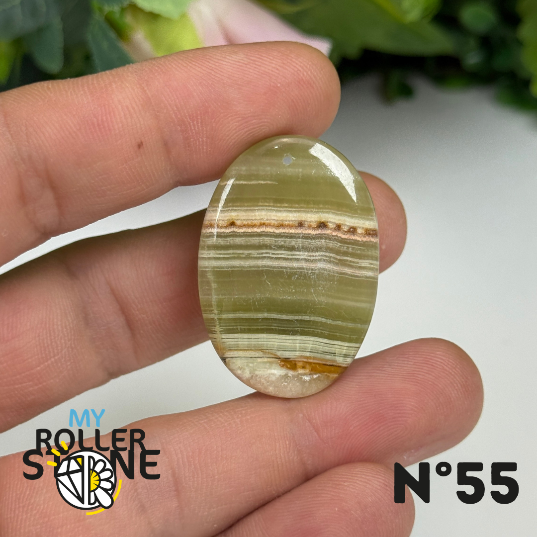 Pendentif Calcite Verte 5A Percé