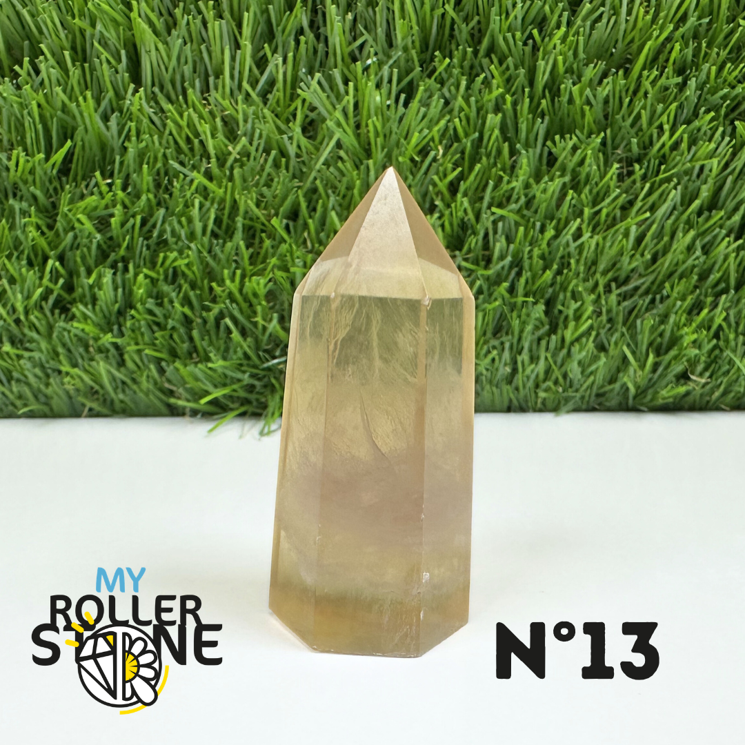 Pointes Pierre Fluorite Arc-en-Ciel Pastel