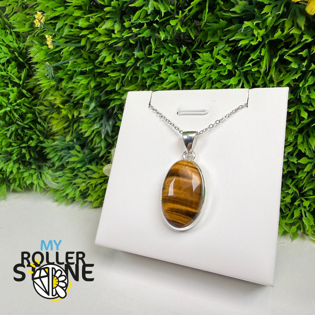 Pendentif Œil de Tigre Argent 925 – TEYP2050