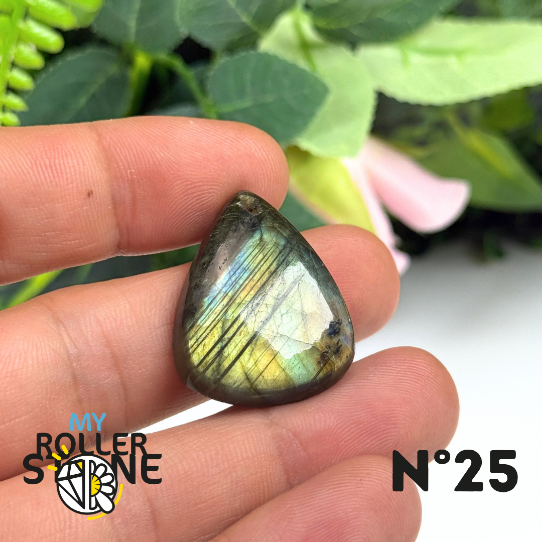 Pendentif Percé Labradorite Multi Fire 5A