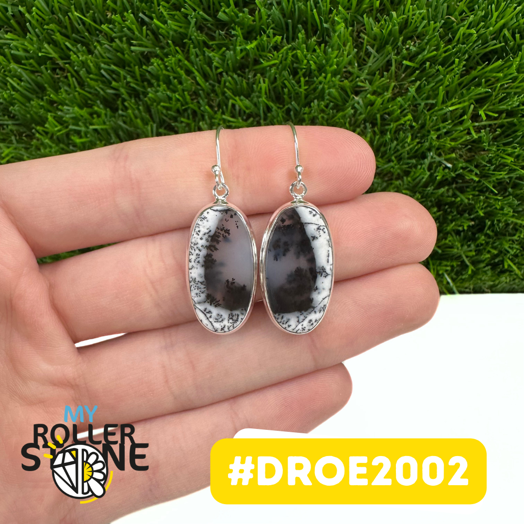 Boucles d'Oreilles Opale Dendritique #DROE2002