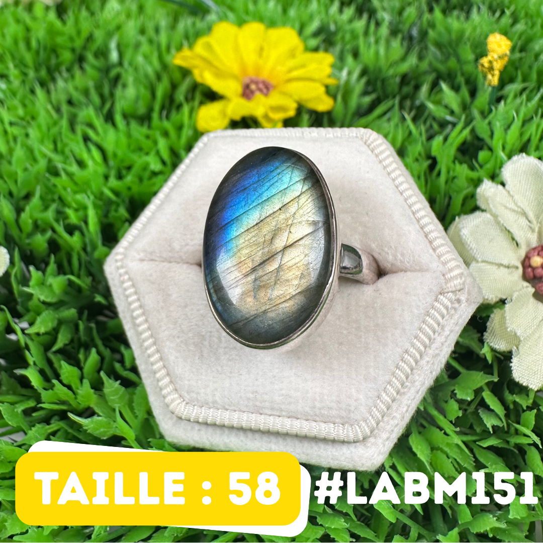 Bague Argent Labradorite Multifire #LABM151