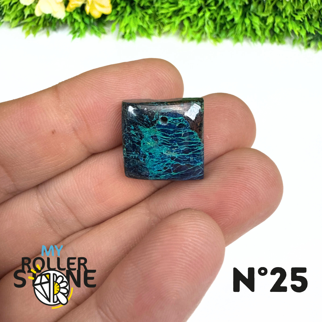 Pendentif Percé Shattuckite avec Cuprite